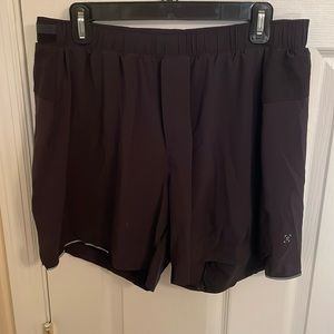Lululemon 5” lined running shorts